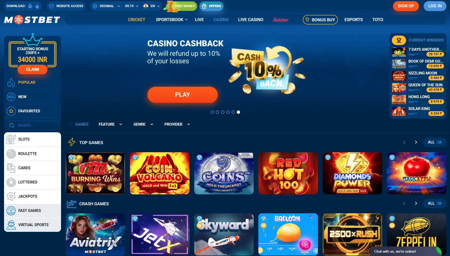Mostbet’s best casino slots you can play